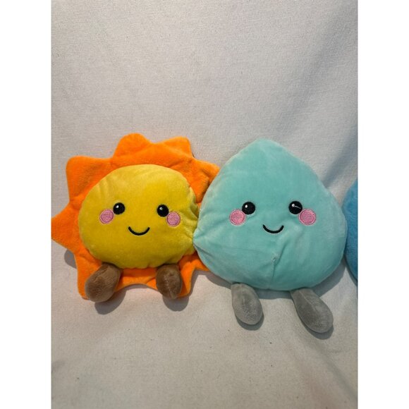 Midwood Brands Sewn Together Plush Lot of 2 Sun Rain Moon Star Stuffed Toys - Picture 2 of 6